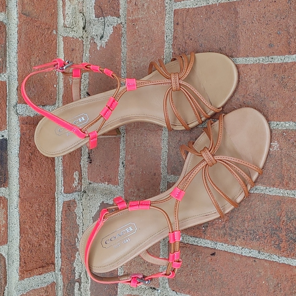 Coach Lana Strappy Heel Size 7.5 (2973)
